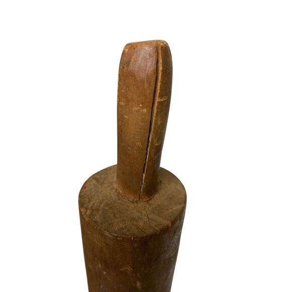 Vintage Antique Hand Turned Rolling Pin Primitive - Picture 11 of 14